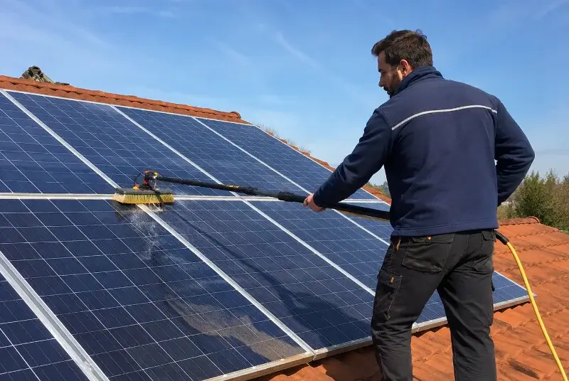 Nettoyage et entretien de panneaux solaires à Domarin